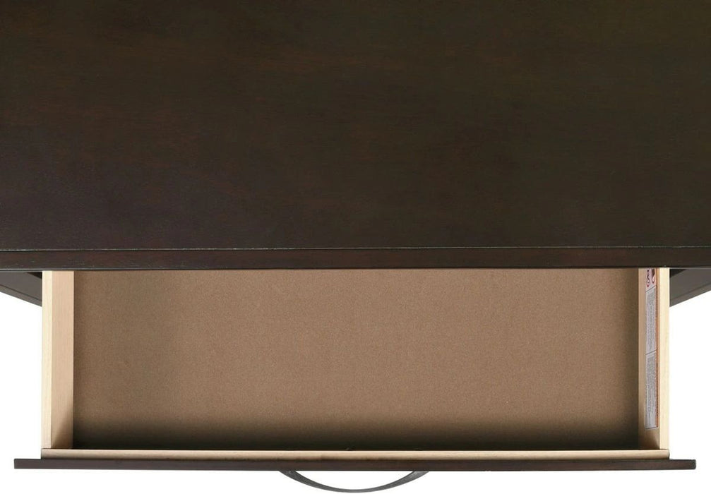 Elements International Beaumont Youth Nightstand in Merlot