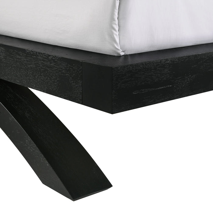 Allan Panel Bedroom Set in Black
