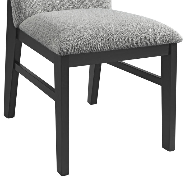 Portland Standard Height Dining Set in Black-Rectangular Table and Four Chairs