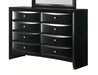 Crown Mark Furniture Fallon 8 Drawer Dresser in Black image