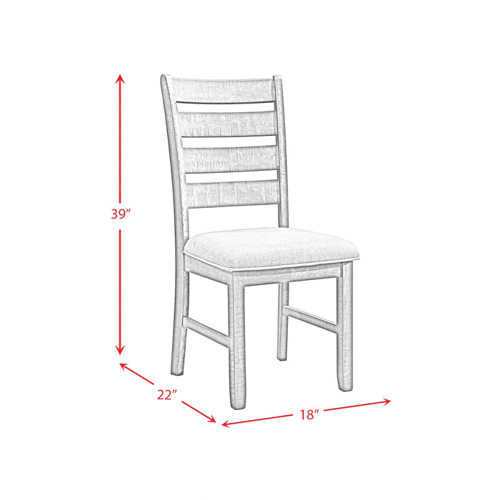 Jax 6PC Dining Set (72"" Table + 4 Chairs + Bench) in Cherry