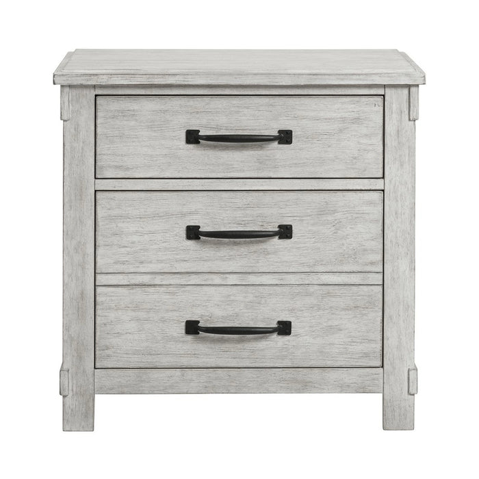 Scott Nightstand W/USB White Finish