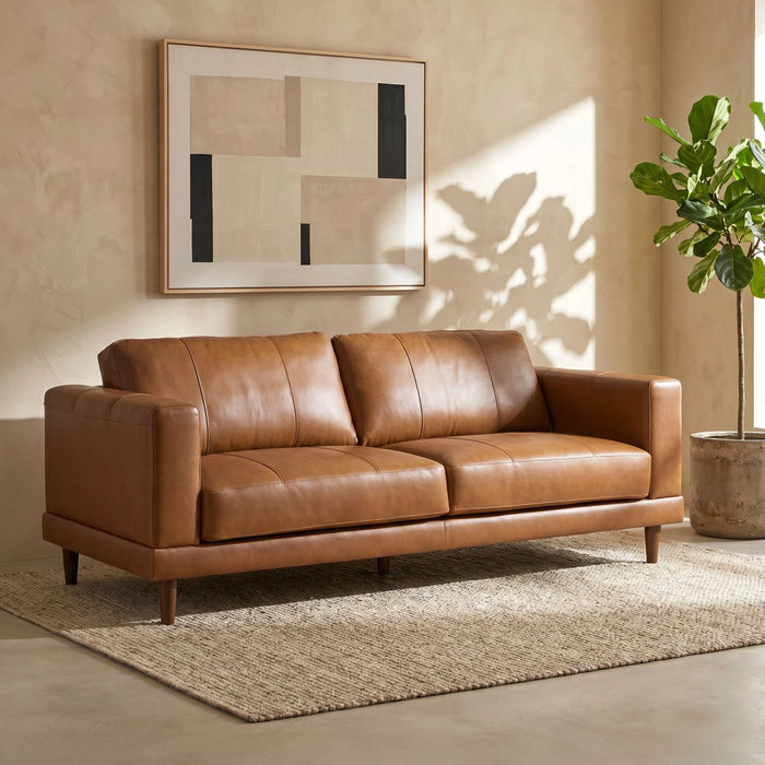 Hampton Sofa In Fiero (Top Grain/PVC)