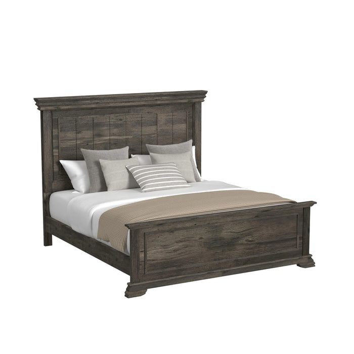 Park Ridge Panel Bed in Charcoal
