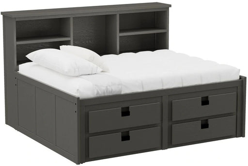 Elements International Cali Kids Twin Wall Bed in Sleek Gray image