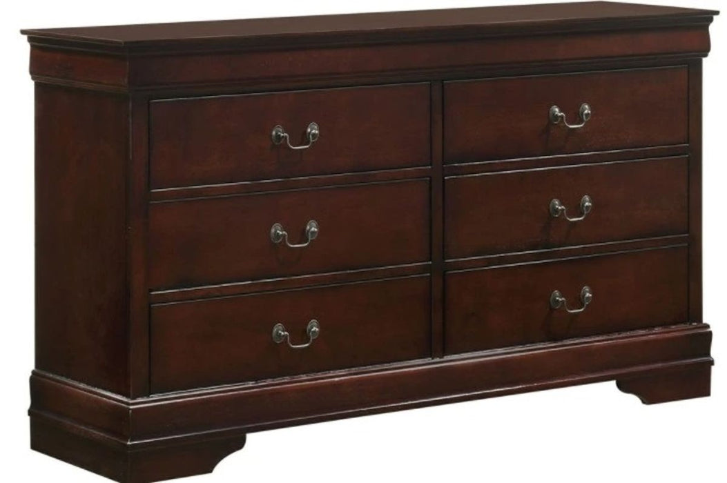 Elements International Louis Philippe Dresser in Cherry image