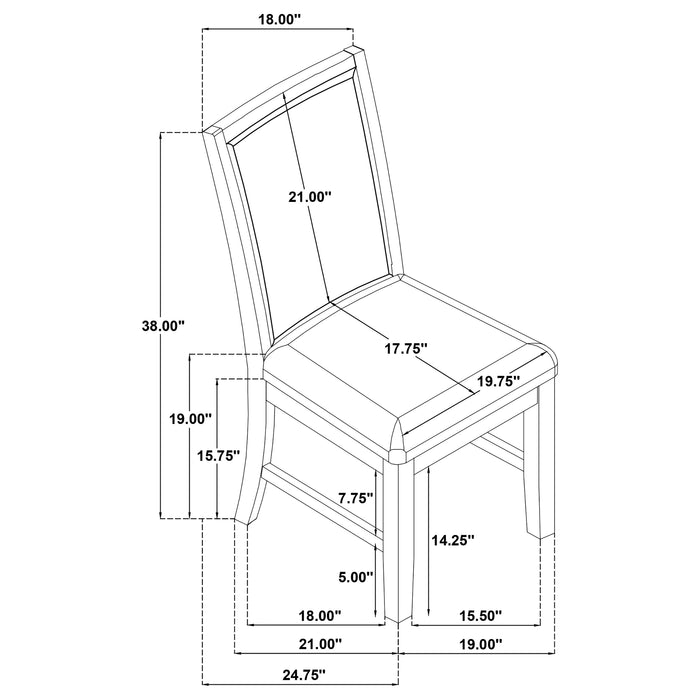 Bruner Dining Side Chair - In Home Furniture (San Antonio, TX)