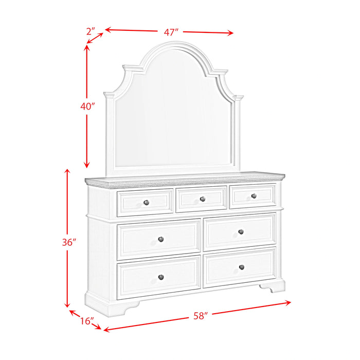 Eastwood Youth UPH Bedroom Set in Off-White