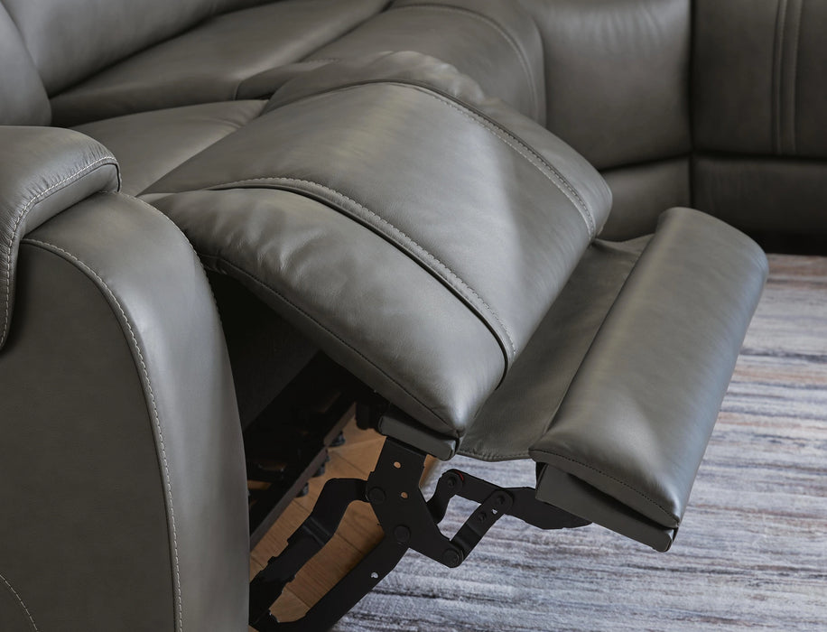 5Z - Pittson Power Reclining Sectional - In Home Furniture (San Antonio, TX)