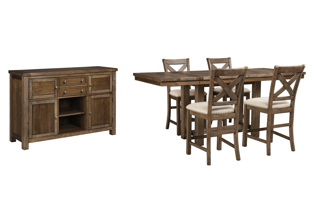 Moriville Counter Height Dining Set - In Home Furniture (San Antonio, TX)