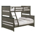 Elements International Wade Twin over Full Bunk Bed in Gray image