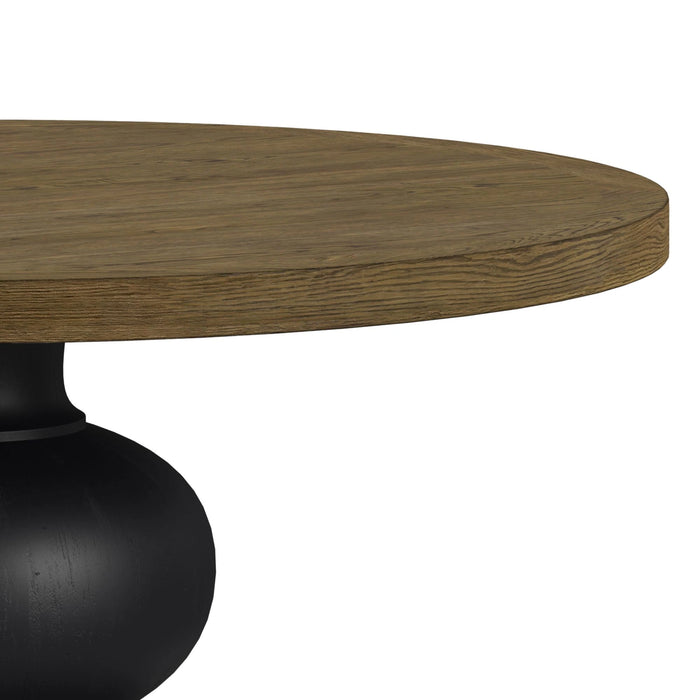Heritage & Home Dining Table in Oak Brown and Black