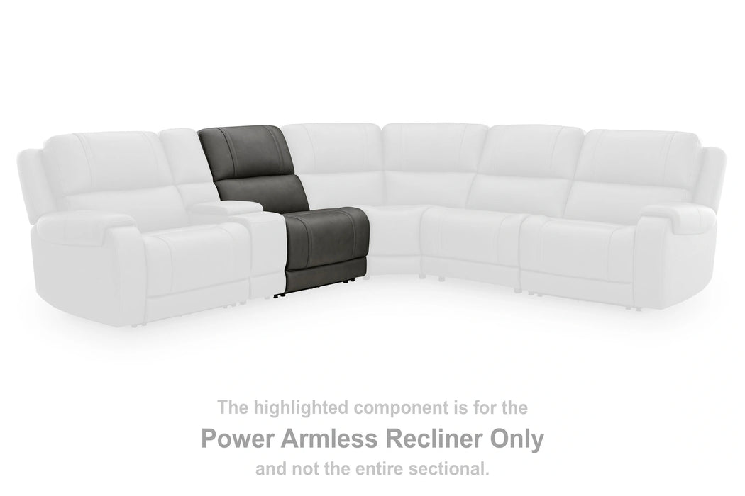 5Z - Pittson Power Reclining Sectional - In Home Furniture (San Antonio, TX)
