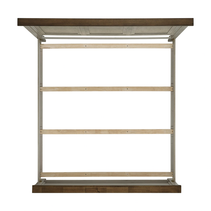 Farmington Bedroom Set in Medium Brown and Washed Stone