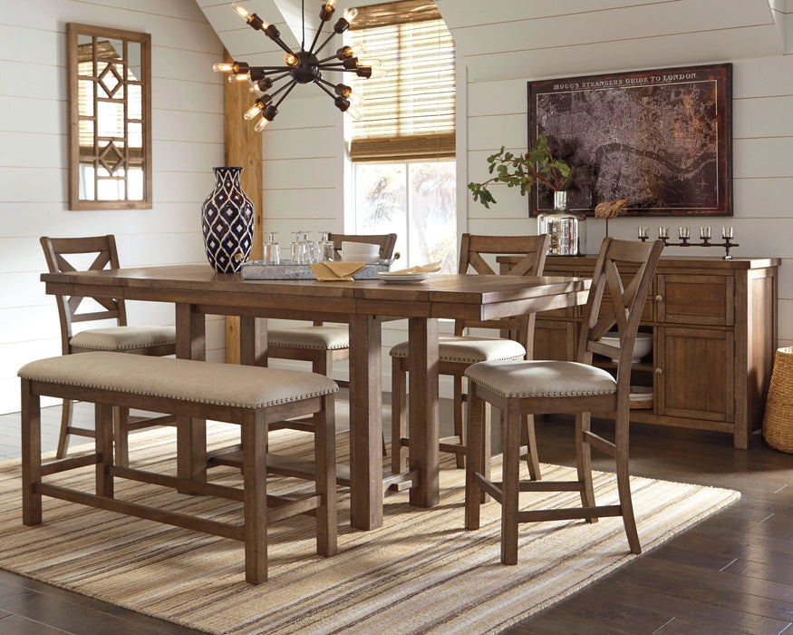 Moriville Counter Height Dining Set - In Home Furniture (San Antonio, TX)
