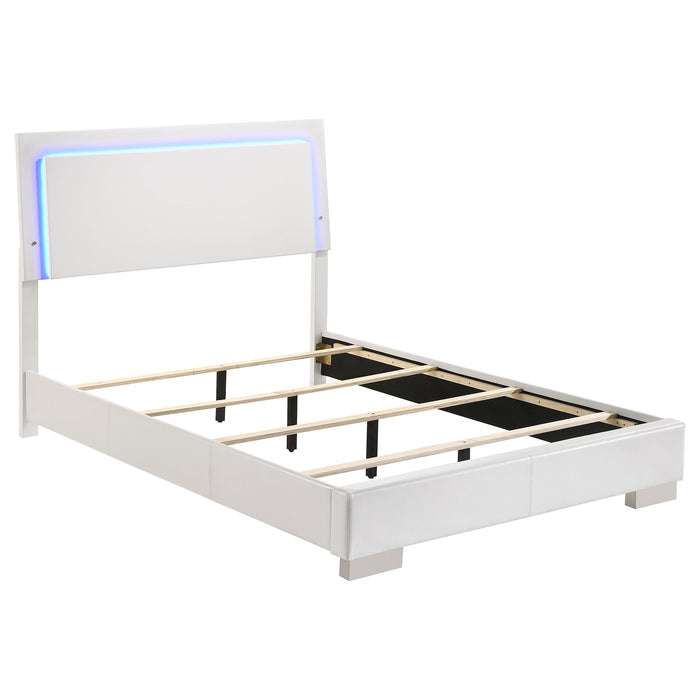 Felicity Panel Bed with LED Lighting