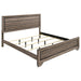 Kauffman California King, E.king, & Queen Panel Bed Washed Taupe - In Home Furniture (San Antonio, TX)