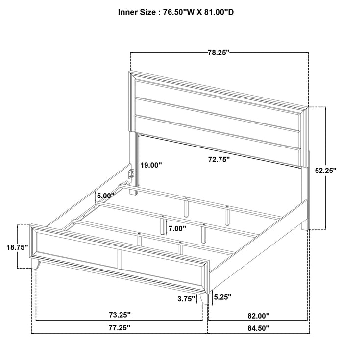 Welsley 4 Pc Bedroom Set - In Home Furniture (San Antonio, TX)