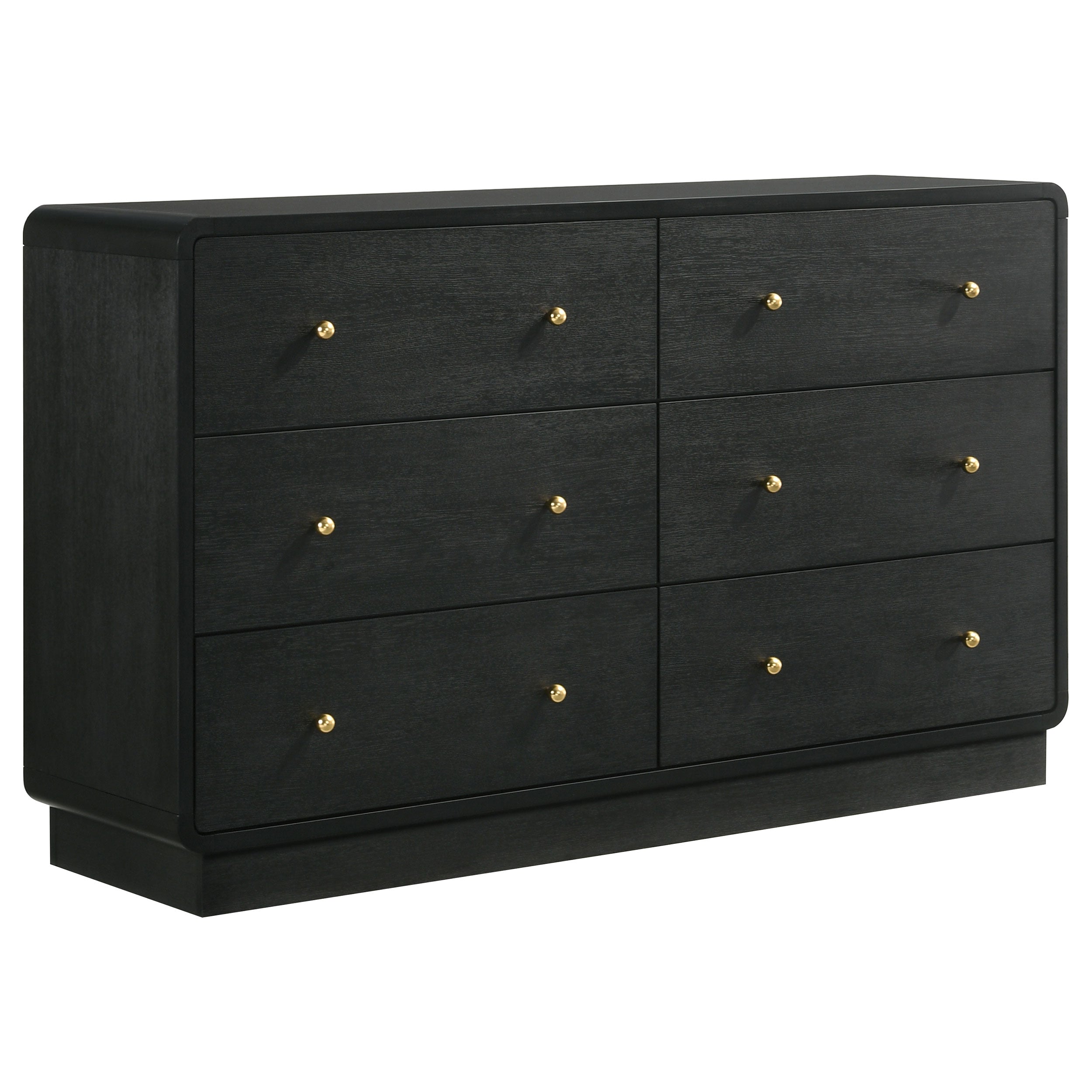 Cavelle - 6-Drawer Dresser Cabinet - Black Cavelle - 6-Drawer Dresser Cabinet - Black