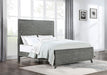 Nathan High Headboard Panel Bed Grey image