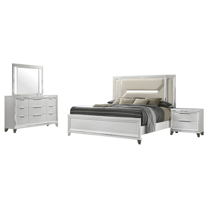 Marmore 4 Pc Bedroom Set - In Home Furniture (San Antonio, TX)