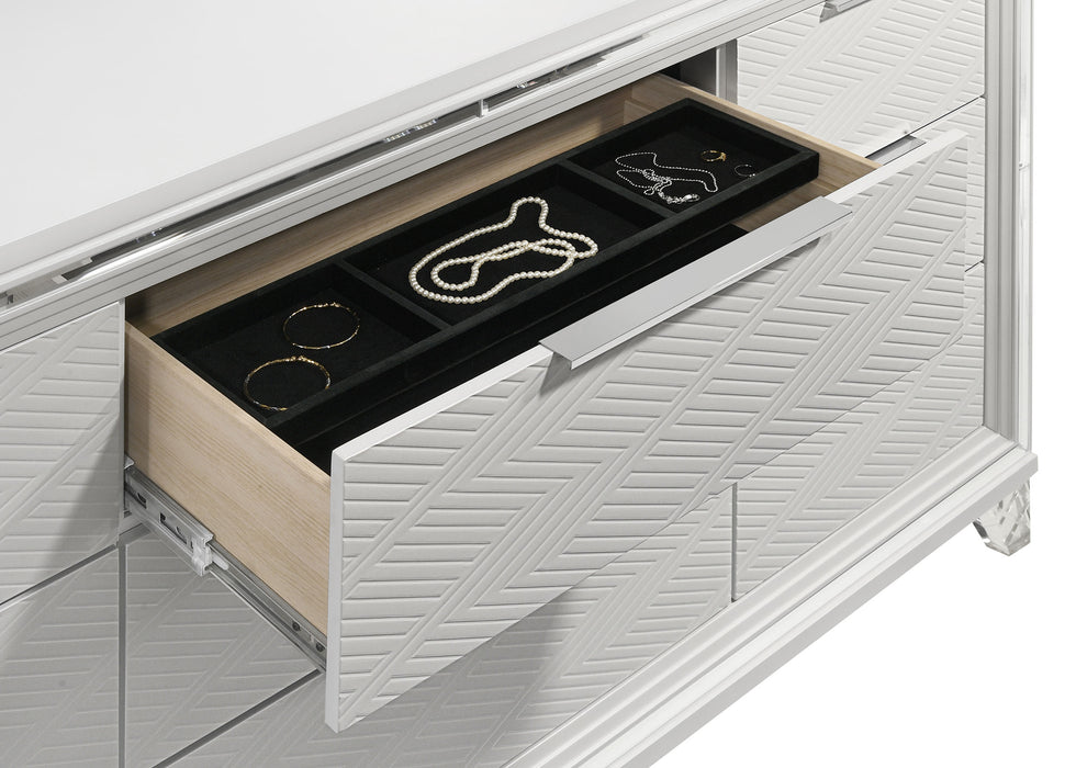 Marmore 4 Pc Bedroom Set - In Home Furniture (San Antonio, TX)