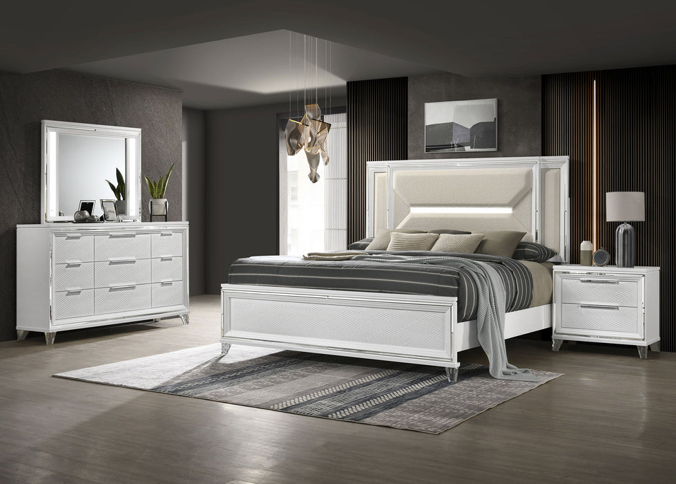 Marmore 4 Pc Bedroom Set - In Home Furniture (San Antonio, TX)