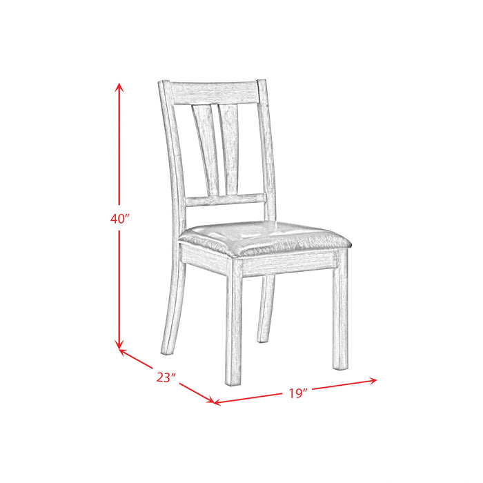 Nathan Fan Back Chair W/Pu Seat (2 Per Pack)