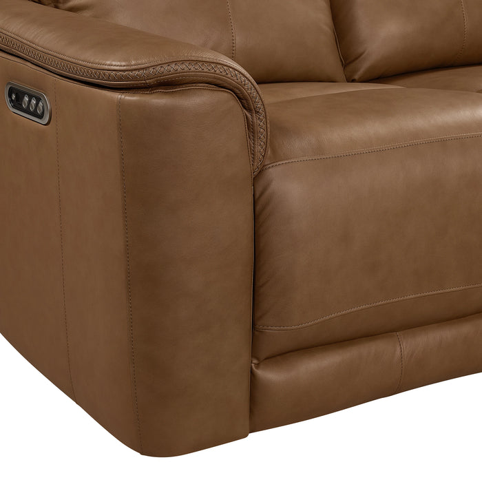 Mustang P3 Loveseat with Console in Aline