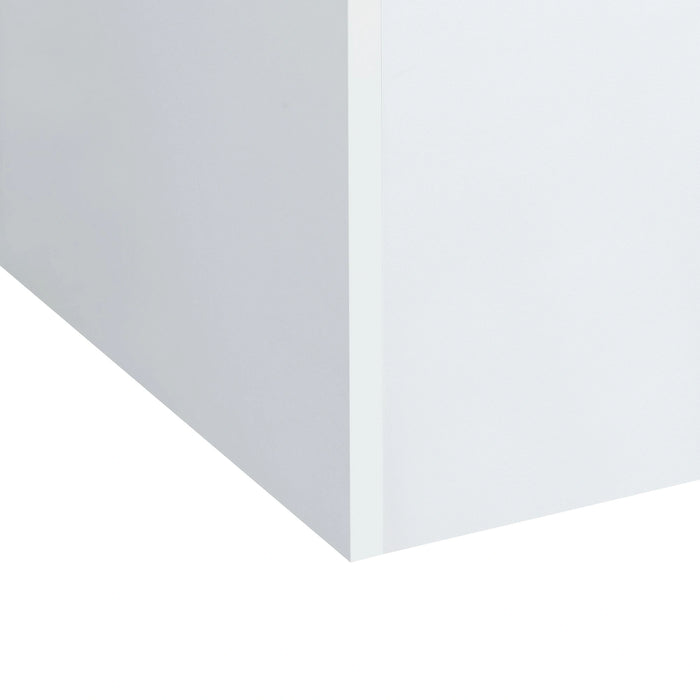 Irvine Mini Dressing Table with Stool, LED and USB in Glossy White