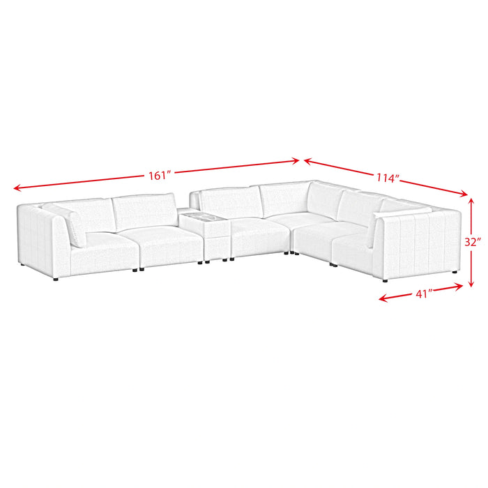 Zandara Modular Set in Olefin Beige