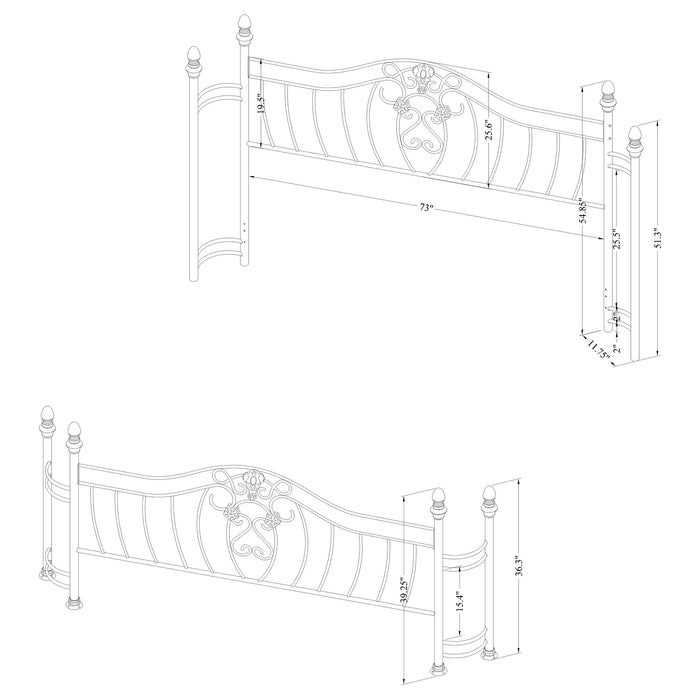 Sydney Open Frame Bed (Bed Frame Required)