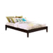 Hounslow California King, E.King, & Queen Universal Platform Bed Cappuccino - In Home Furniture (San Antonio, TX)
