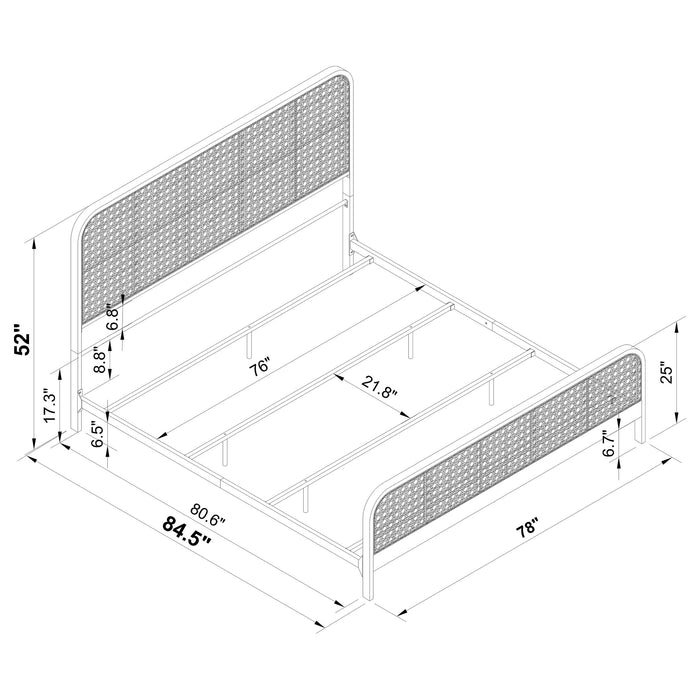 Lanewood Eastern King Bed - In Home Furniture (San Antonio, TX)