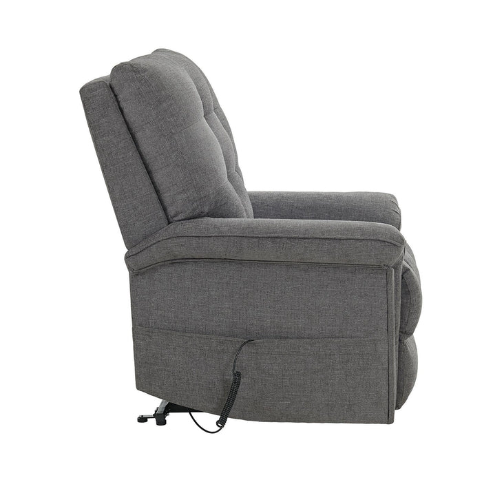 Pecos Power Motion Lift Chair in 15337-2 Ribbit Charcoal