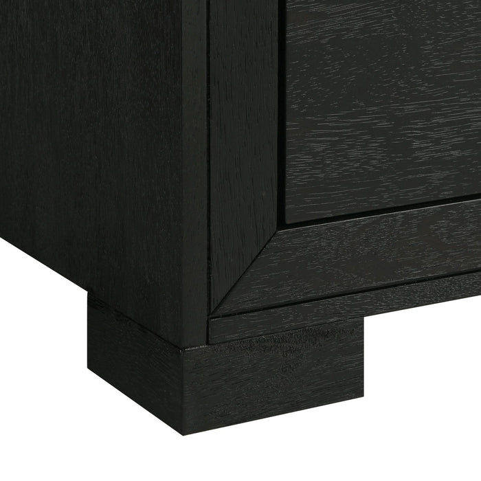 Allan Dresser & Mirror Set in Black