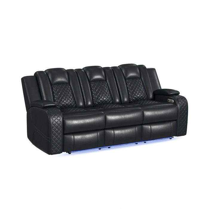 Carlo Power Motion Sofa with Power Headrest, Dropdown Table, Power Strip, LED and Reading Light