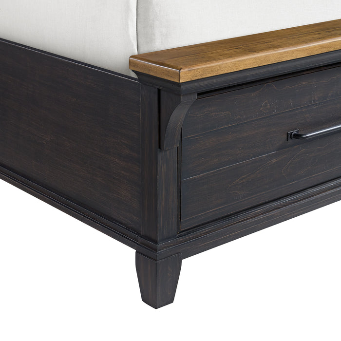 Montrose Storage Bedroom Set in Espresso & Brown