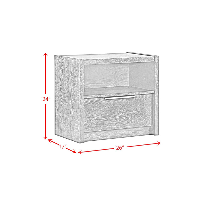 South Bend Nightstand with USB in Black