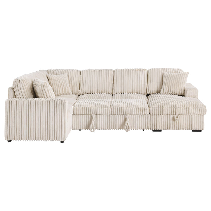 Devonshire Pull-Out Sleeper Sectional Sofa