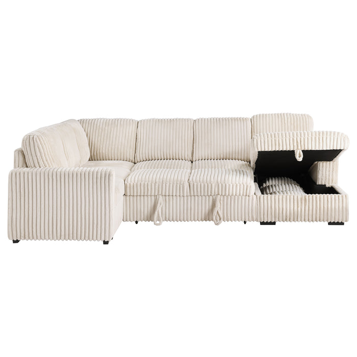 Devonshire Pull-Out Sleeper Sectional Sofa