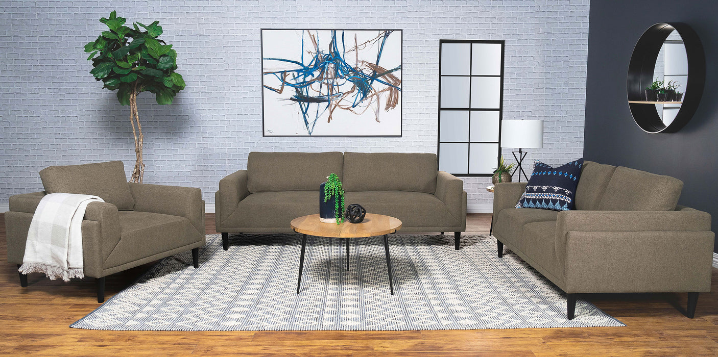 Rilynn Upholstered Track Arms Sofa Set