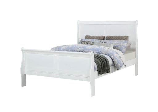 Crown Mark Louis Philip Full Sleigh Bed in White image
