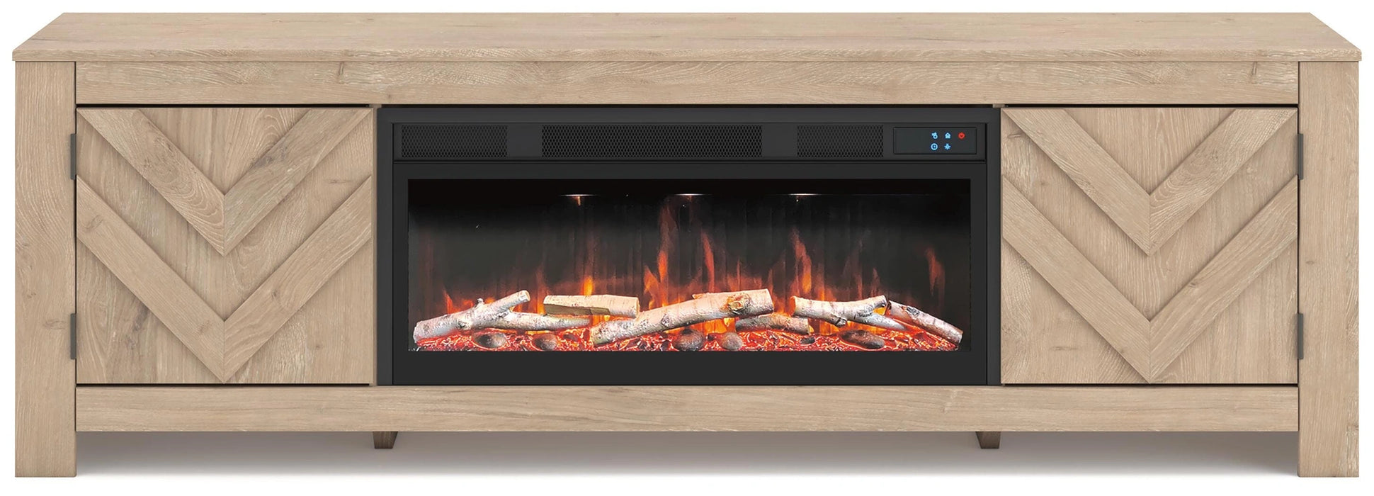 Cayboni 71" TV Stand with Electric Fireplace - In Home Furniture (San Antonio, TX)