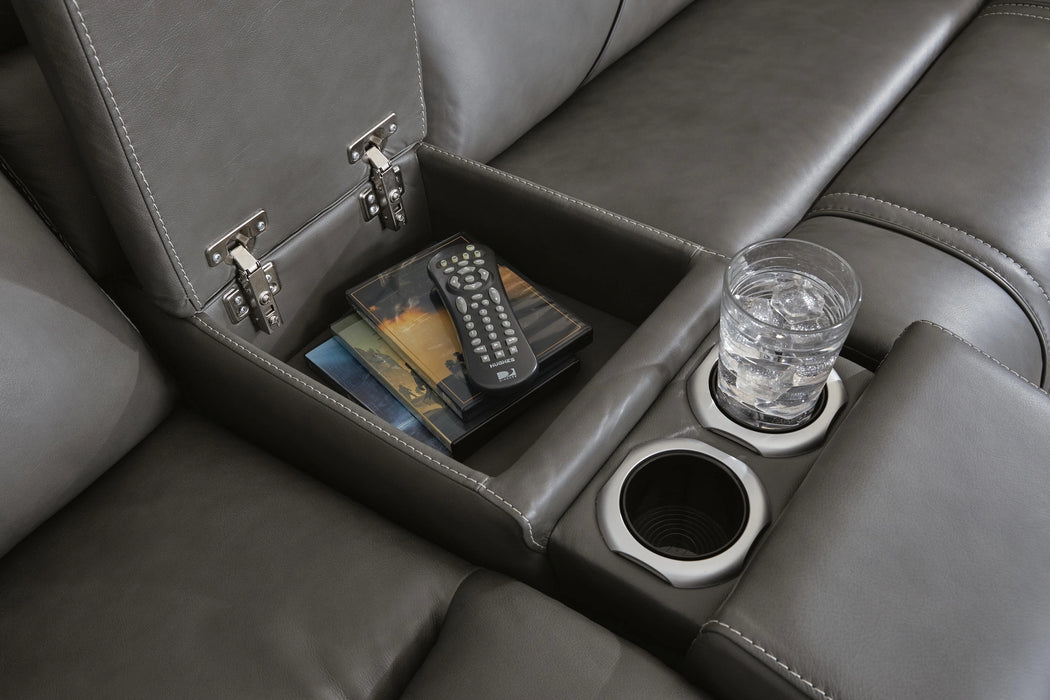 5Z - Pittson Power Reclining Sectional - In Home Furniture (San Antonio, TX)
