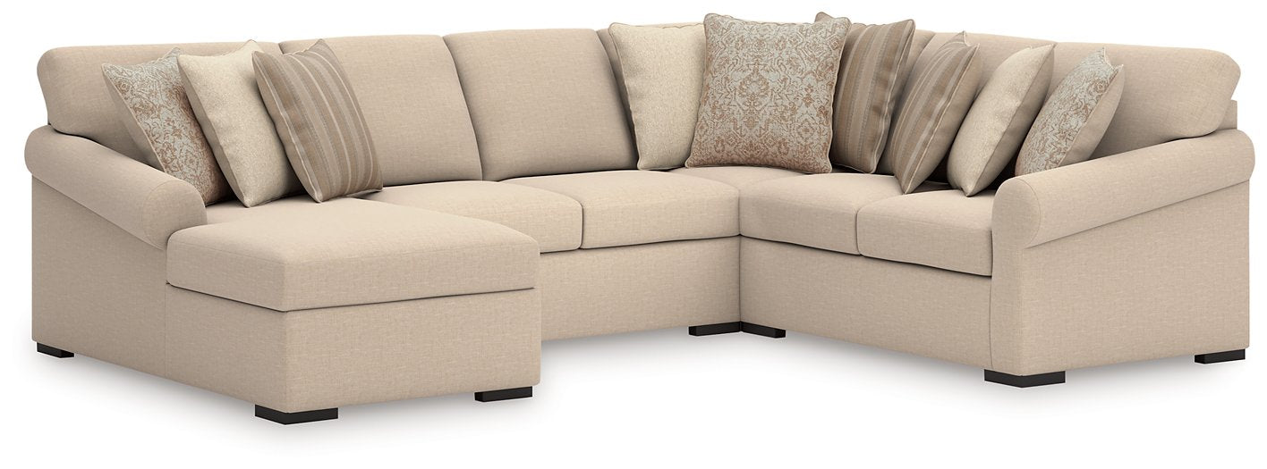 LadyMae Sectional with Chaise - In Home Furniture (San Antonio, TX)