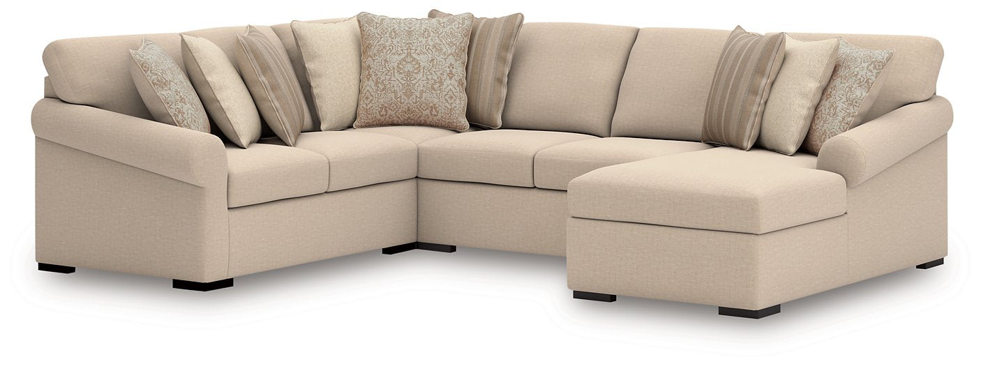 LadyMae Sectional with Chaise - In Home Furniture (San Antonio, TX)