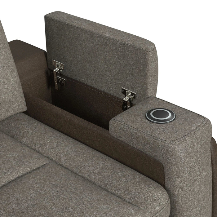 Lantana Power Motion Recliner with Power Headrest, Led, Wireless Charger and Cup Holder