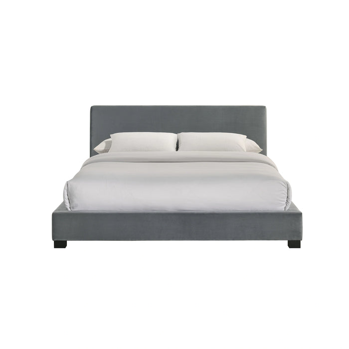 Brookhaven UPH Bed in Grey Velvet