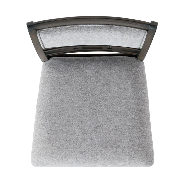 Amherst Counter Side Chair W/Fabric Cushion Grey Finish (2 Per Pack)